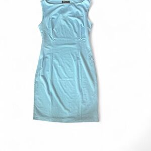 Allegra K Sky Blue Sleeveless Midi Dress